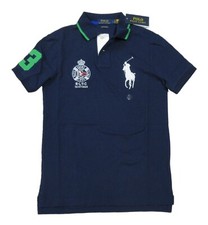 Polo Ralph Lauren Men's Navy Yacht Club Big Pony Mesh Short Sleeve Polo Shirt