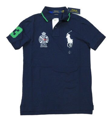Polo Ralph Lauren Men's Navy Yacht Club Big Pony Mesh Short