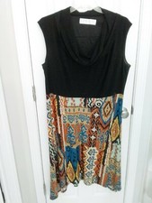 Unbranded Maxi Dress Size 20 -22 Multicolor Unlined Polyblend Sleeveless 