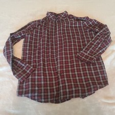 Chaps Mens Extra Large Plaid Multicolor Casual Button Up Dress Shirt