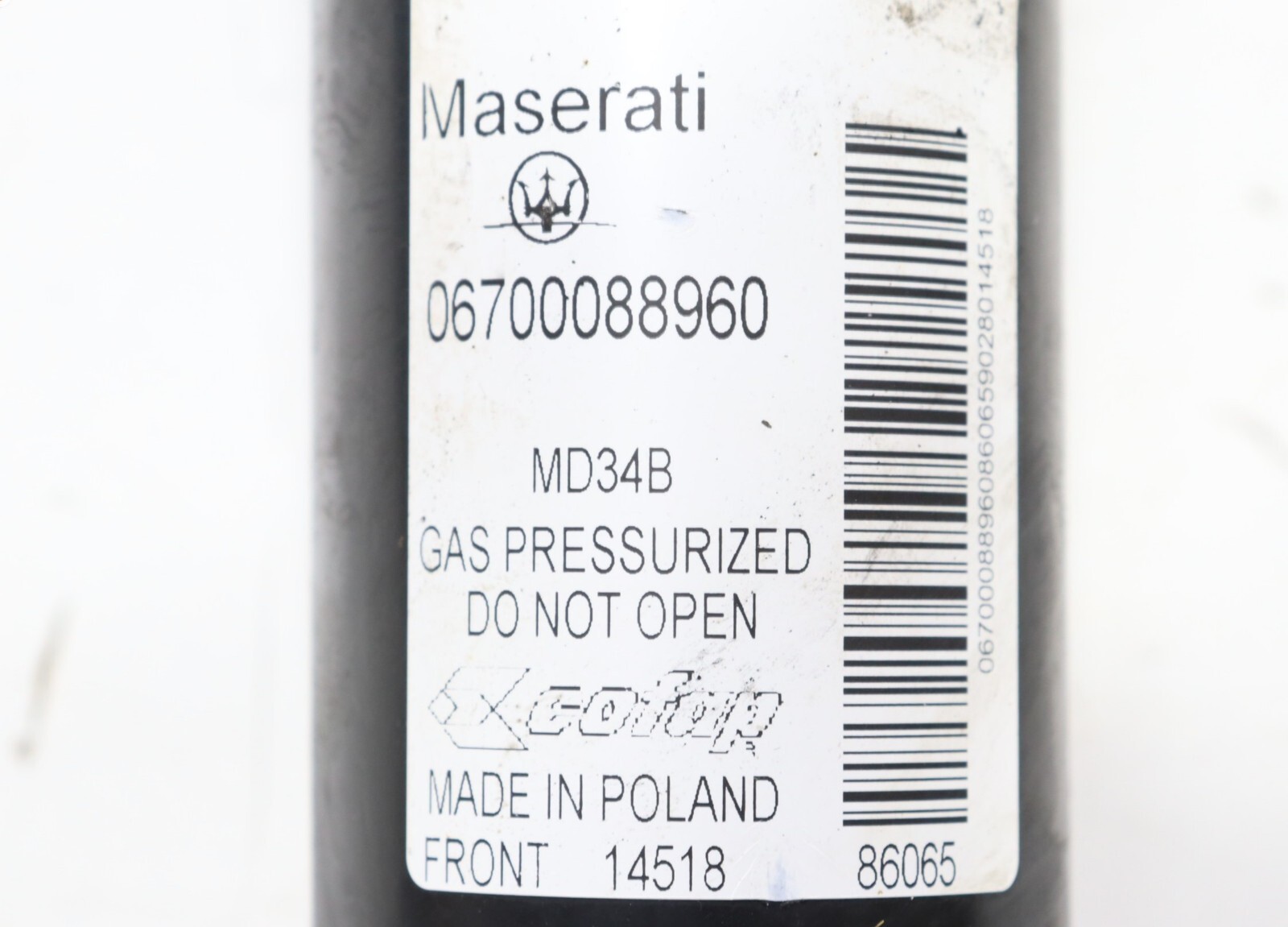 17-20 MASERATI GHIBLI FRONT RIGHT PASSENGER SIDE AIR SHOCK STRUT ABSORBER OEM