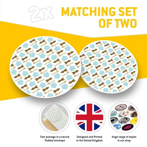 2 x Vinyl Stickers 25cm - Funky Retro Arrow Pattern Print #45088 - 第 2/8 張圖片