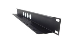 1U Procraft Cable Management Rack Panel W/Tie-down Shelf Punched for 4 XLR's