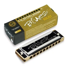 Seydel Soloist Pro Harmonica KEY OF CHOICE- Nice Sealed Wood Comb & Leather Case