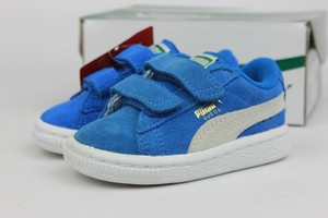light blue puma suede