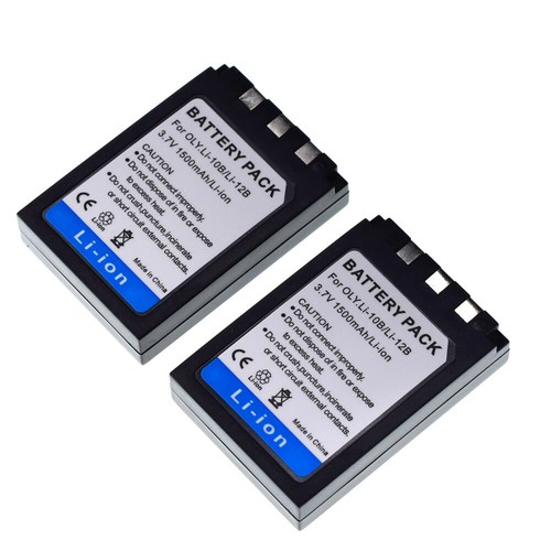 2X Battery+USB Charger For OLYMPUS Li-10B 12B LI-10C -10CN MJU 10 15 20 25 30 40 - Picture 5 of 12