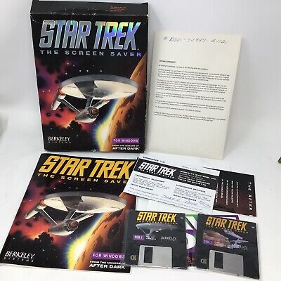 Star Trek The Screen Saver (Windows, 3.5 Disk) After Dark 1992