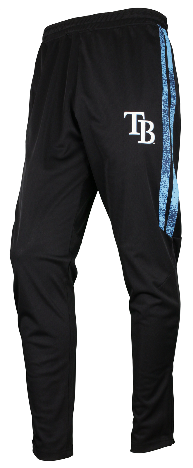 Бейсбольные мужские спортивные штаны Zubaz MLB Tampa Bay Rays со статичной полосой в черную полоску