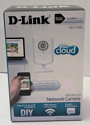D-link DCS-930L Wireless Network Camera Remote View Surveillance Easy Installing