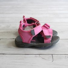Gymboree Baby Girl's Casual Sporty Sandals Toddler Size 5 Infant Pink Gray