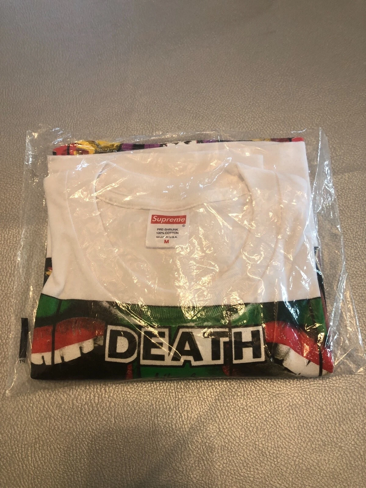 Supreme Gilbert & George tee Death blanc. Neuf, jamais porté. New, never worn.