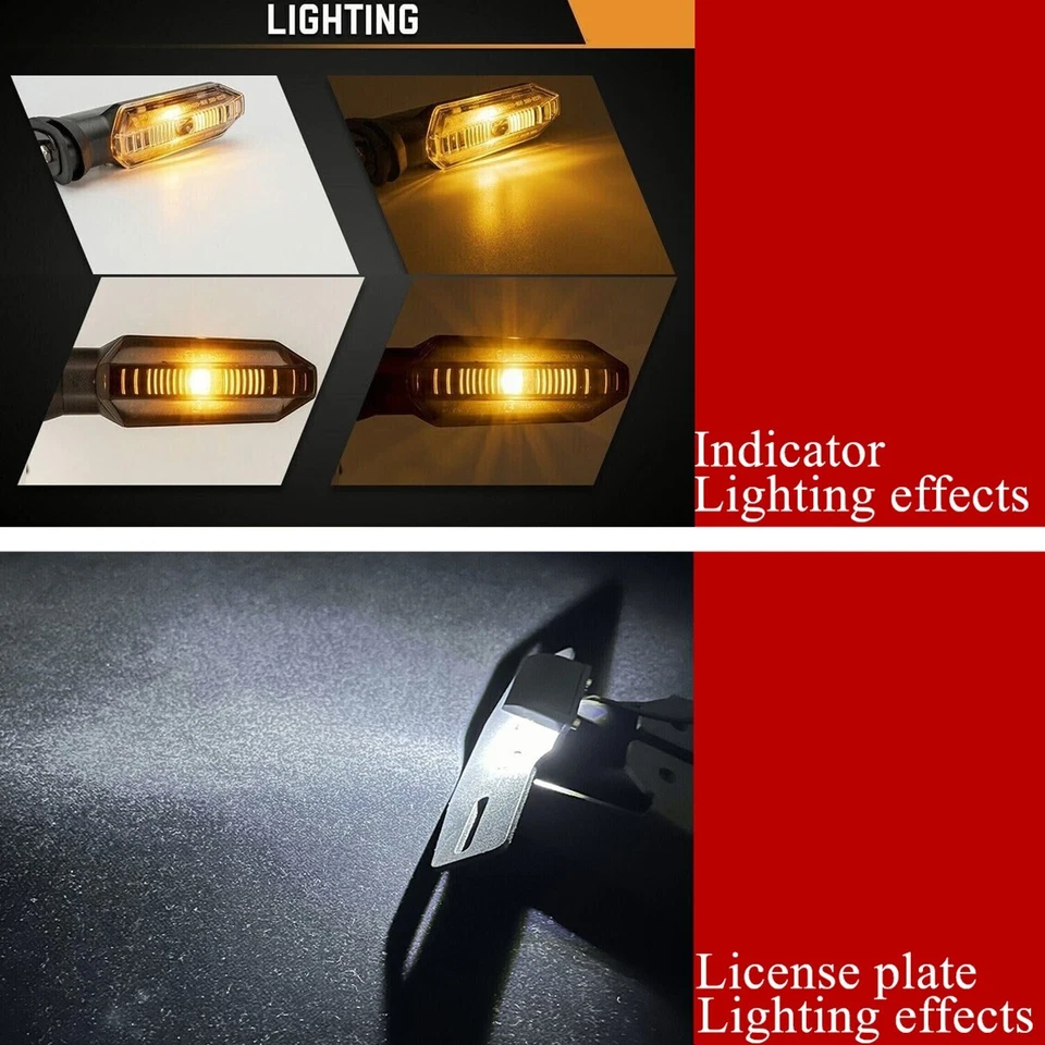 GSX-S 1000 eliminador de guardabarros LED intermitente para Suzuki GSXS1000/F 2015-2025 Foto 4 de 4