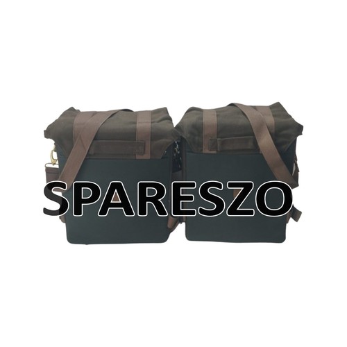 PANNIER PAIR BROWN Fit For Royal Enfield Meteor 350, Classic 350 Reborn, 350/500 - Picture 12 of 12