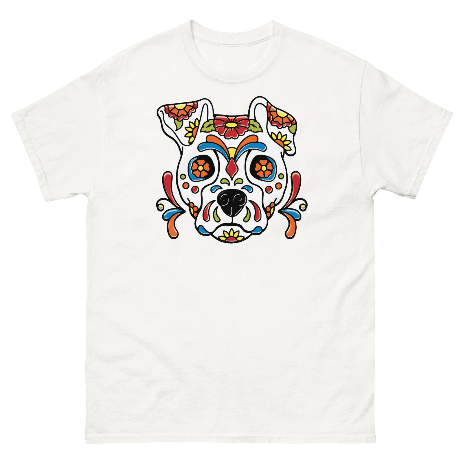 Sugar Skull Dog Unisex T-Shirt