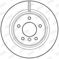 Jurid Bremsscheiben Hinten Ø300 Mm BelüFtet FüR BMW 1Er Cabriolet Coupe 562786JC