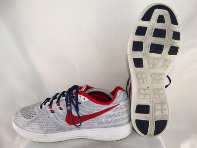 Nike Lunar Tempo 2 USA Laufschuhe EU 46 US 12 Sneaker weiß-rot-blau 818097-164