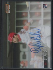 Dylan Carlson 2021 Stadium Club Chrome Orange Refractor 12/25 RC ROOKIE AUTO