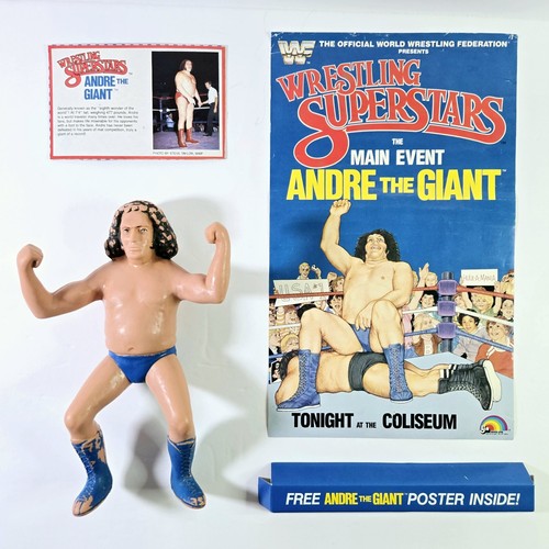 ANDRE THE GIANT WWF LJN 8 WRESTLING FIGURE W/ POST...
