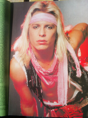 VINCE NEIL - Vintage 80'S POSTER A4  - MÖTLEY CRÜE RAR