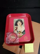 Cheerwine Soda 1997 80th Year Commemorative Soft Drink Tray and 4 Coasters RARE