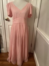 NWT LOVESHACKFANCY Women's Powder Pink Hutchinson Dress Size 6