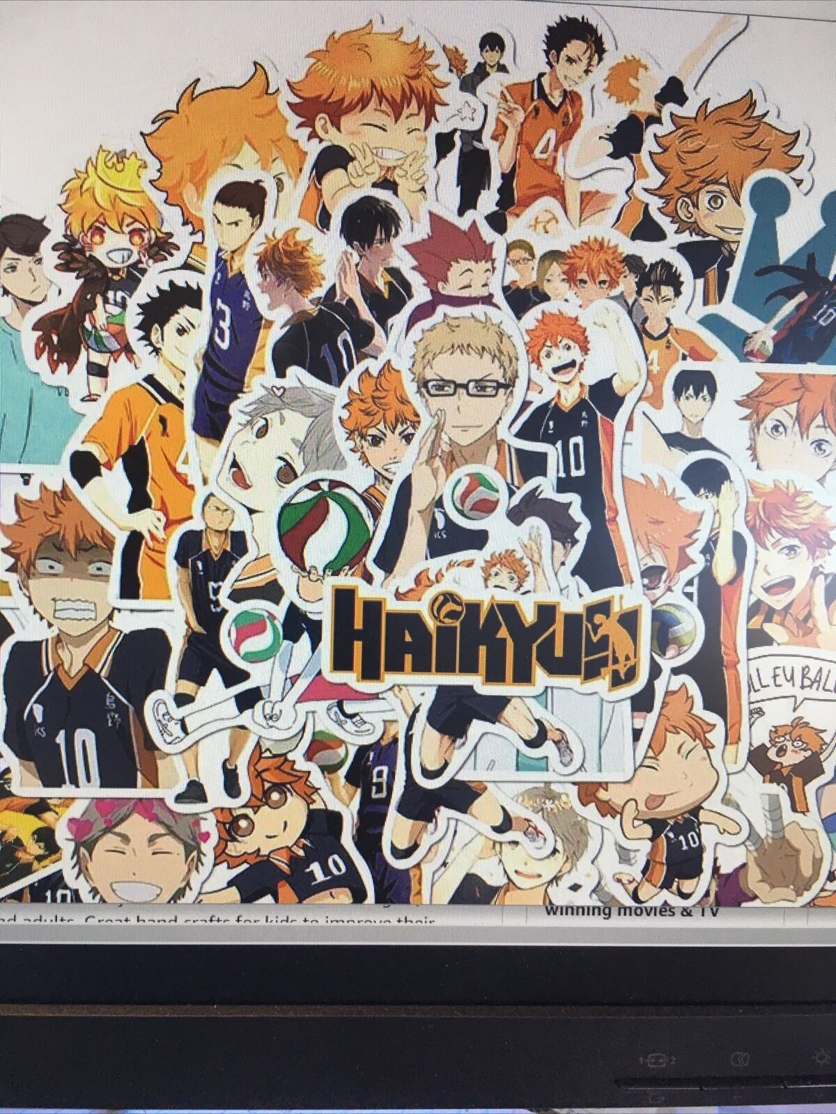 52pcs Haikyuu Volleyball Stickers Pack Vinyl Manga Japan Anime Decal Laptop  Car