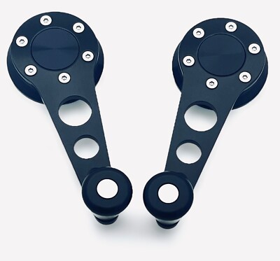 Black Billet Window Crank VW MK1/MK2 Rabbit, Golf, GTI, Scirocco, Caddy, Jetta