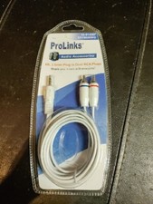 Dual RCA Audio Cable 6ft 3.5mm Plug