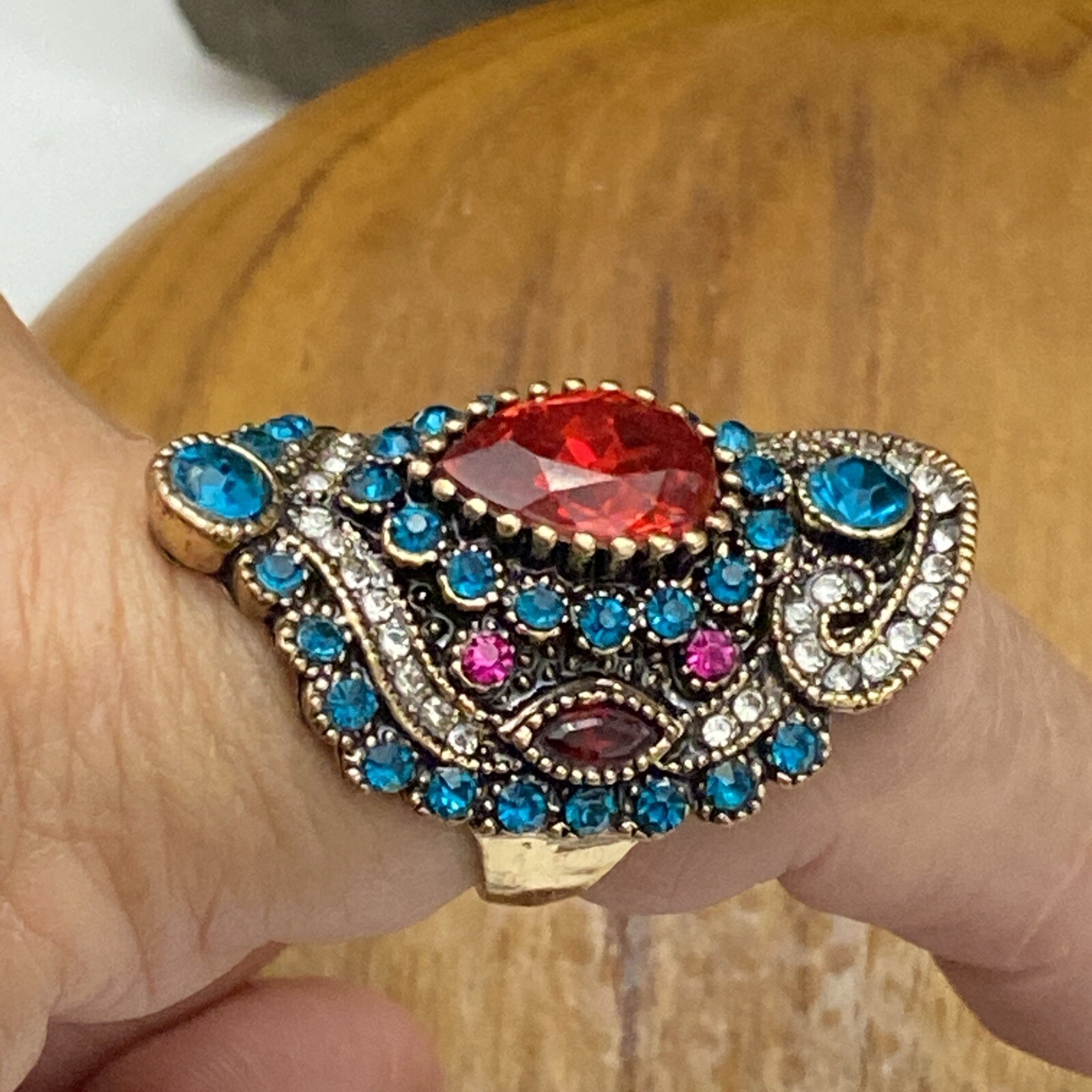 MARVELOUS Dramatic BOHEMIAN Style Rhinestone LUXU… - image 12