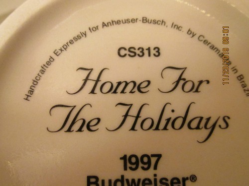 Budweiser 1997 Christmas Holiday Stein CS313 with COA NIB - Picture 10 of 11