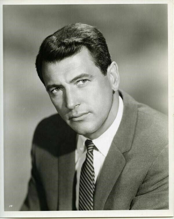 Rock Hudson Classic Vintage Handsome Studio Portrait Original 8x10 Photo