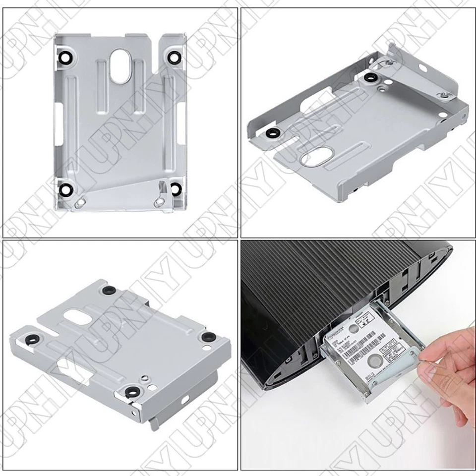 Disco rígido super fino suporte de montagem HDD com parafusos para PS3 slim 4000 - Imagem 4 de 4