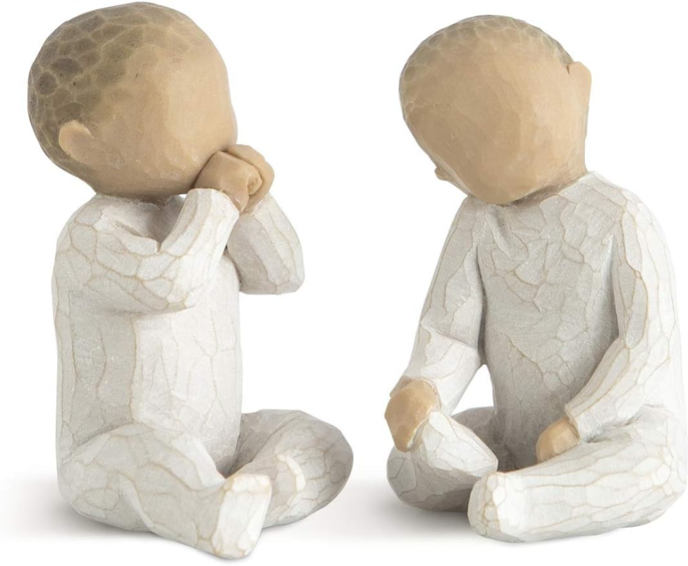Willow Tree Two Together Baby Twins Figurine by Susan Lordi 2007 Unboxed