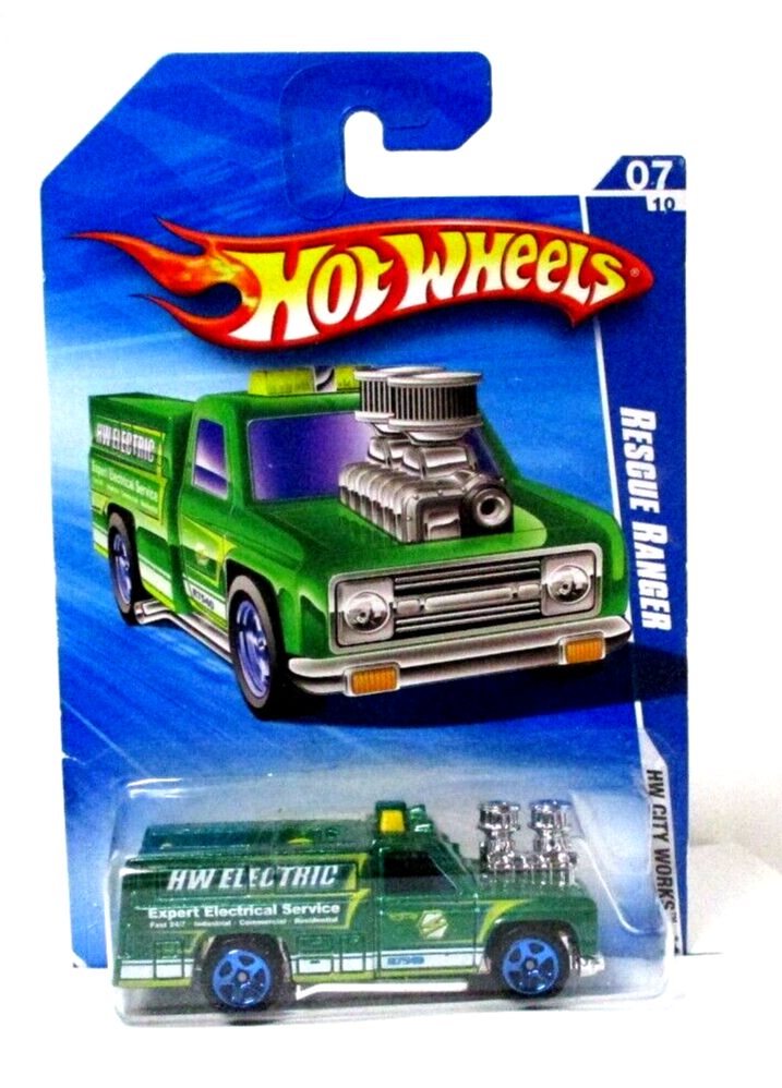 2010 Hot Wheels City Works Series RESCUE RANGER (HW Electrical Service Truck)