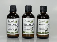 Pack of 3 - Freskaro Tea Tree Oil 100% Pure Essential Oil | 2 fl oz - NEW