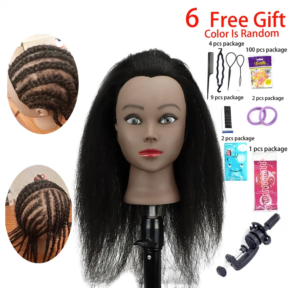 Mannequin Heads Real Hair Model for Braiding Practice Training Styling  Hairstyle