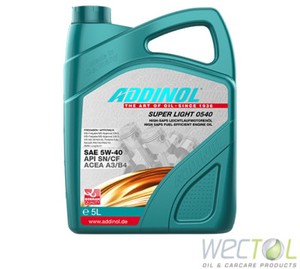 Addinol SUPER LIGHT 0540 5W40 W-40 VW MB BMW Renault RN0700 RN0710 5 Liter