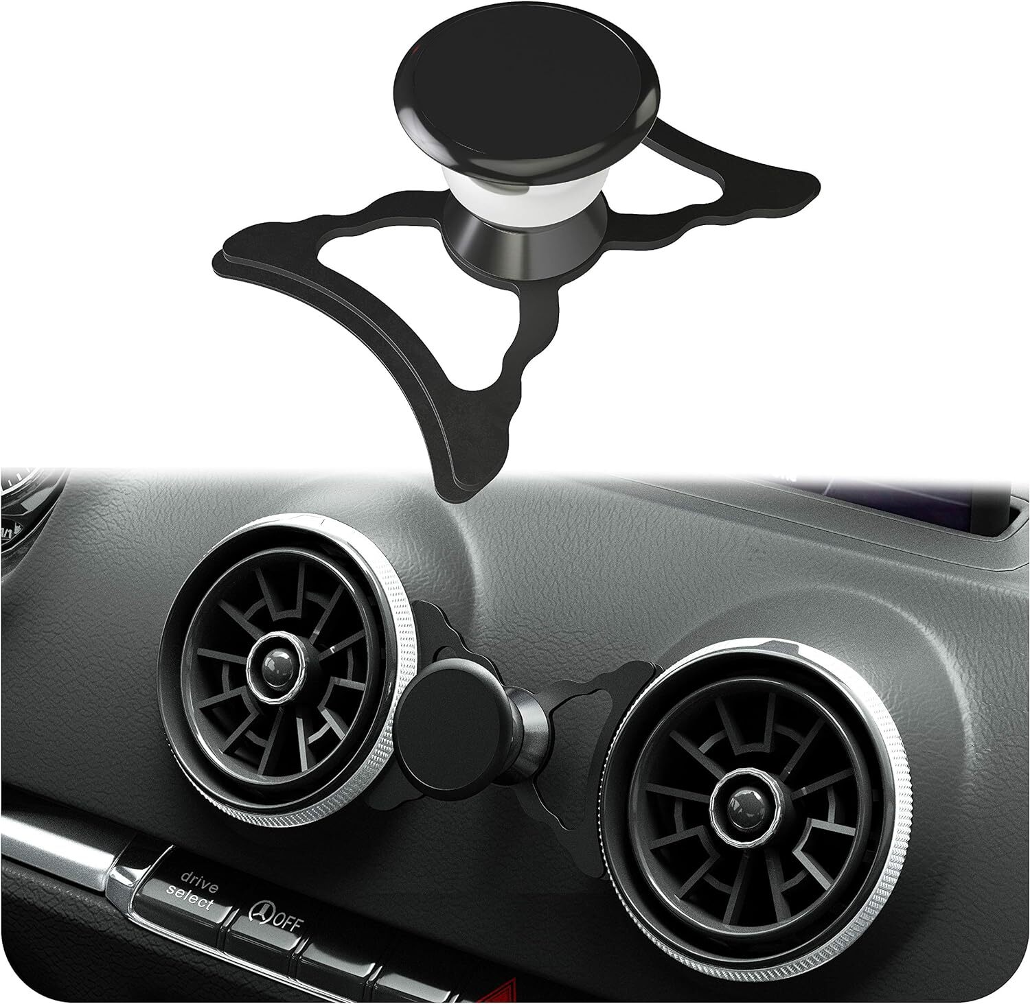 Magnetic Phone Mount Compatible with Audi A3 S3 RS3 Smartphone Holder Metal