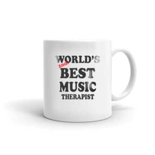 World's 2nd Best Music Therapist Coffee Tea Mug Gift for Active Music Therapy