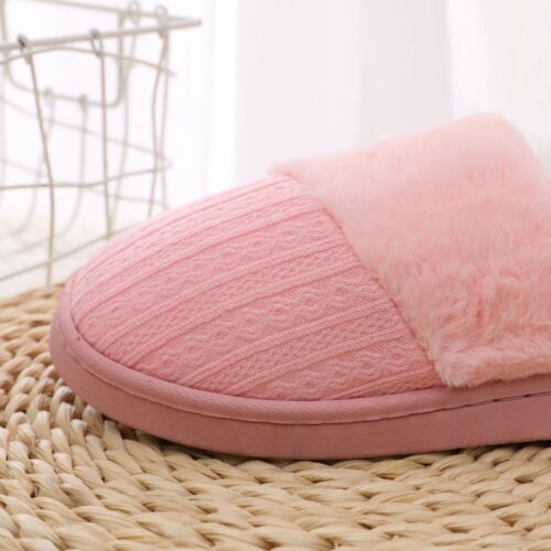 Zapatillas de mula para damas forradas de piel sintética cálida espuma viscoelástica en exterior suela dura tamaño - Imagen 5 de 15