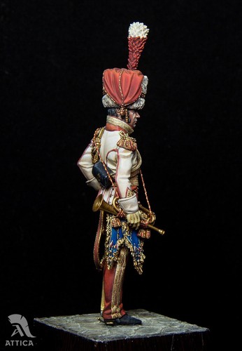 Trumpeteer Major of 2nd Lanciers Guard 75mm Painted Toy Soldier | Museum - Picture 3 of 10