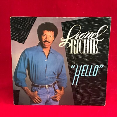LIONEL RICHIE Hello 1983 UK 7'' vinyl Single motown record E