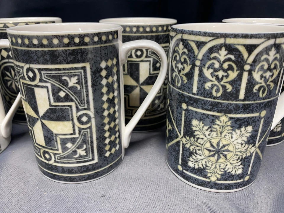 222 Quinto "SAN MARCO" PTS Internacional ~ Juego de 8 (4 Diseños) ~ Tazas ~ 4 1/2" Alto Foto 3 de 4