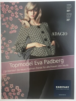 Eva Padberg 3x signiert Mode Model original Unterschrift Autogramm Signatur (20)