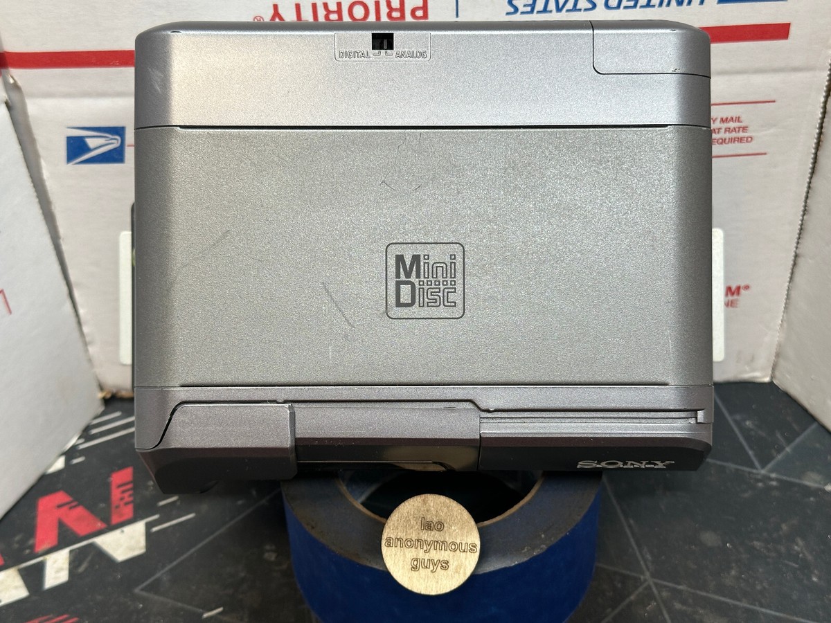 SONY # MDX-65 MiniDisc 6 Changer + Cables Digital Analog Out