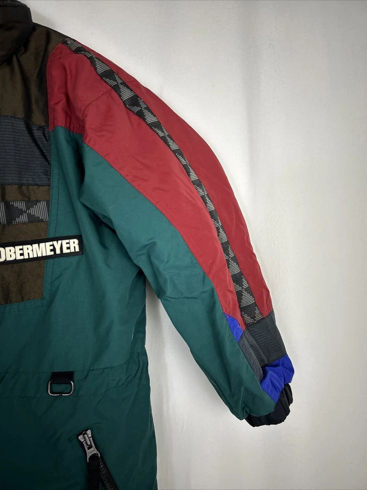 Chaqueta de esquí vintage Obermeyer Juniors 8 color aire bloqueado cremallera completa nailon Foto 4 de 4