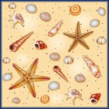 30 Custom Sea Shell Art Personalized Address Labels
