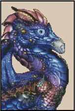 Dragon Portrait Counted Cross Stitch Chart No.36-108 