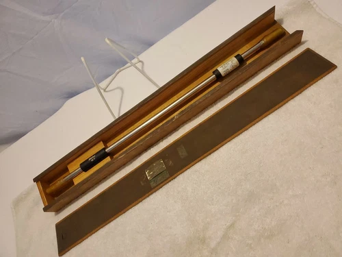 Mitutoyo 22" ~ Gage Lab Standard Calibration Rod ~ Original Wood Box ~ PreOwned