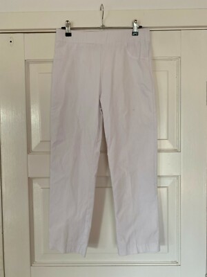 Womens WHITE STRETCH BLACK PEPPER 